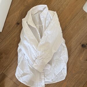 Daily drills white button down